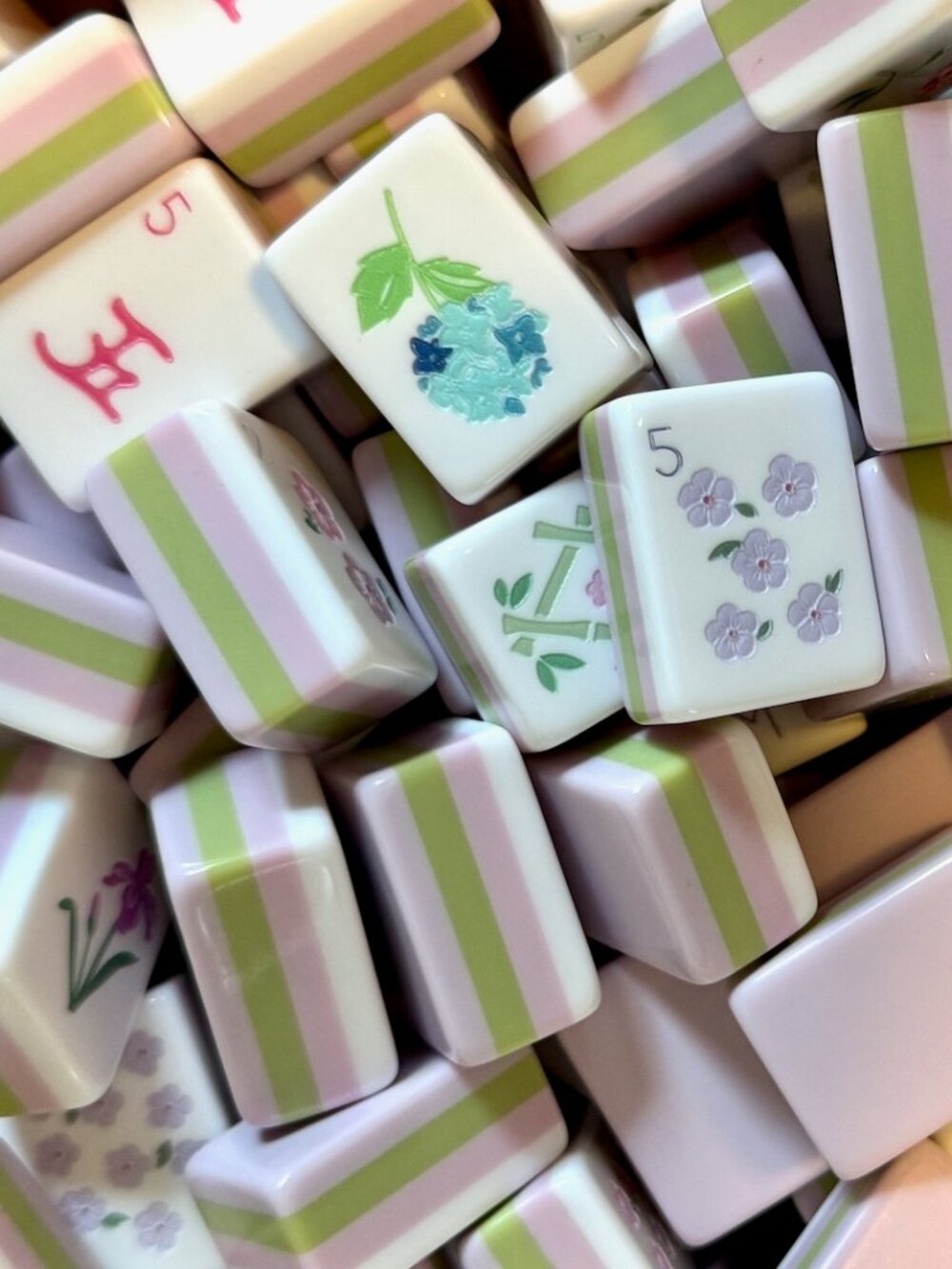 1.2" Acrylic American Mahjong Tile Set